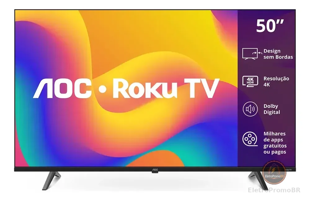 Smart Tv Roku Tv 50 7045 4k Uhd Aoc Bivolt