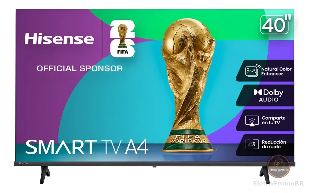 Smart Tv 40 Hisense 40a4nv Full Hd Dled Dts Virtualx Vidaa