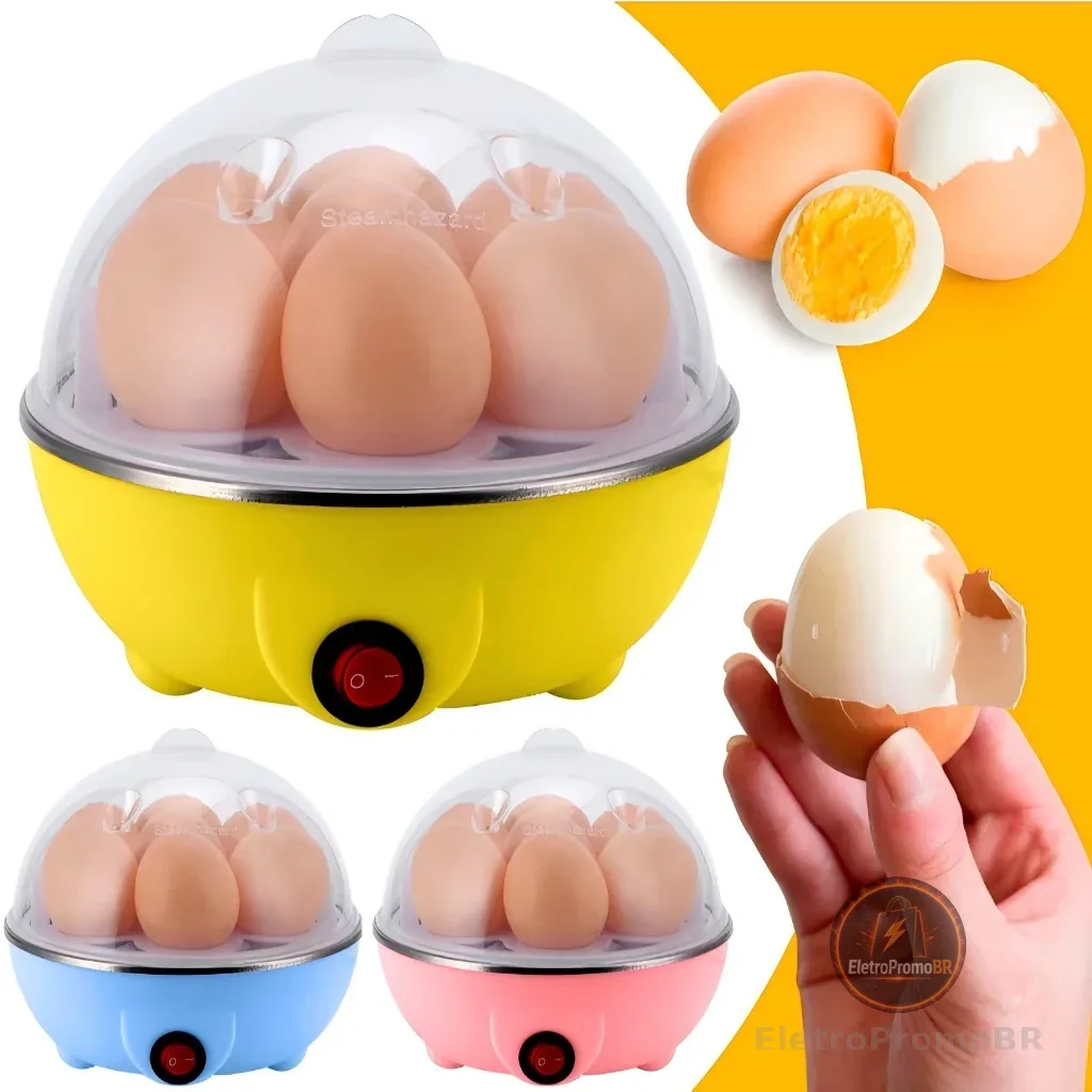 Cozedor De Ovos Portátil Elétrico Cozinha A Vapor 110v/220v
