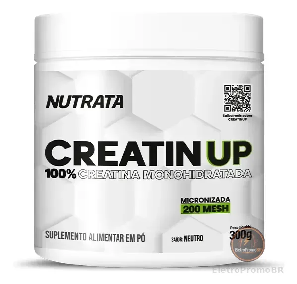 Creatina Monohidratada 100% Pura Micronizada Nutrata Creatin Up 300g Pote
