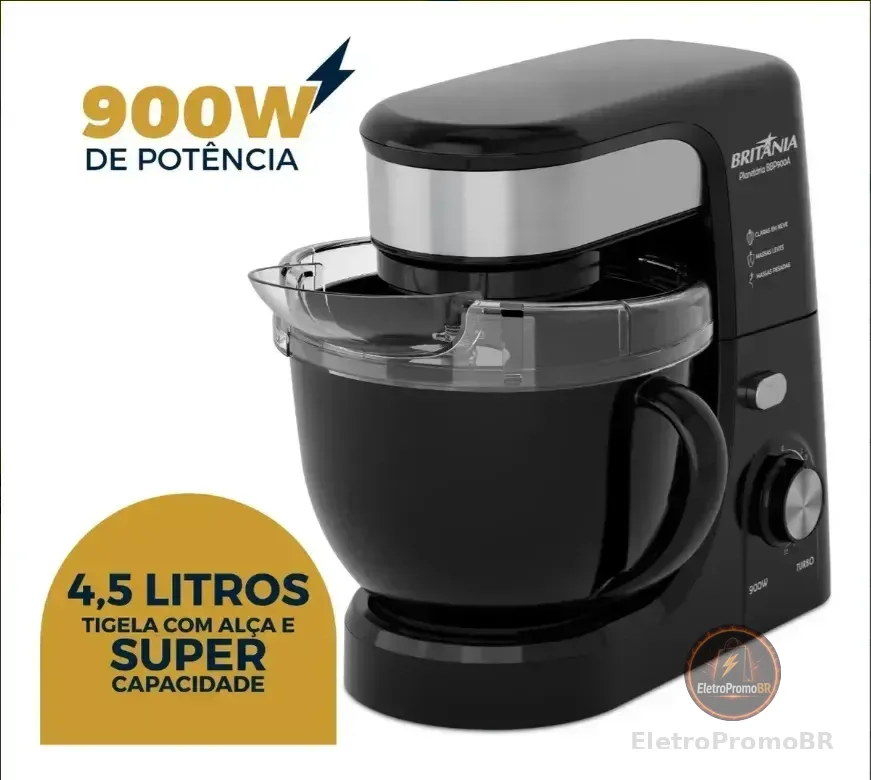 Batedeira Planetaria Britania 900w Bbp900a
