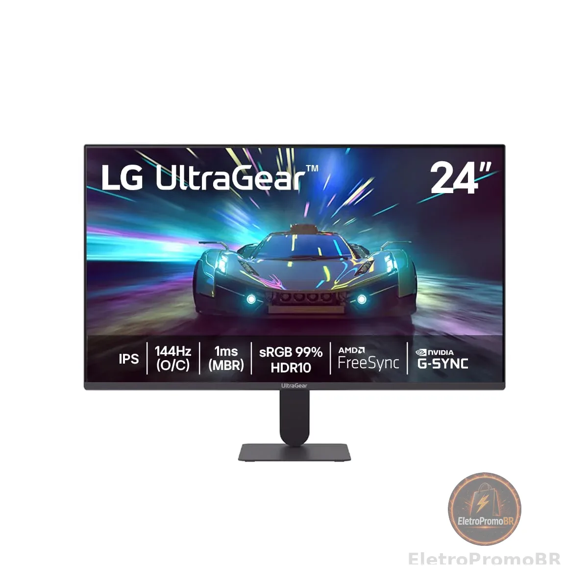 Monitor LG UltraGear™ 24G411A-B 24",FHD, 144Hz, 1ms (MBR), NVIDIA G-SYNC, AMD FreeSync, HDR10