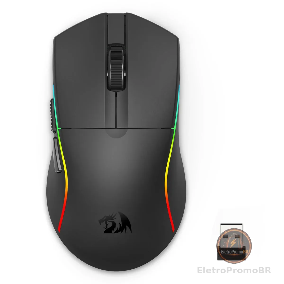 Mouse Gamer Redragon Deicide Standard Preto RGB 24000 DPI M816-STD