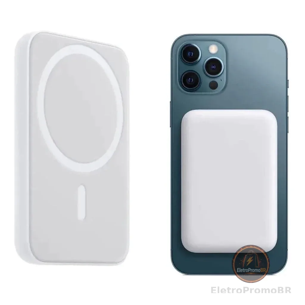Carregador Portátil 5000Mah/10000Mah Indução Sem fio Bateria Carga