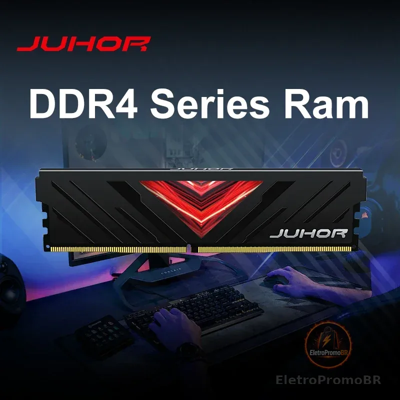 Memória RAM JUHOR DDR4 8GB 16GB 3200MHz para Computador Desktop DIY