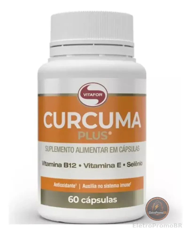 Curcuma Plus Suplemento Alimentar 60 Cápsulas Vitafor