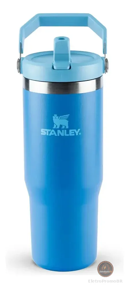 Garrafa Térmica Stanley Flip Straw Hidratação 887ml Azul