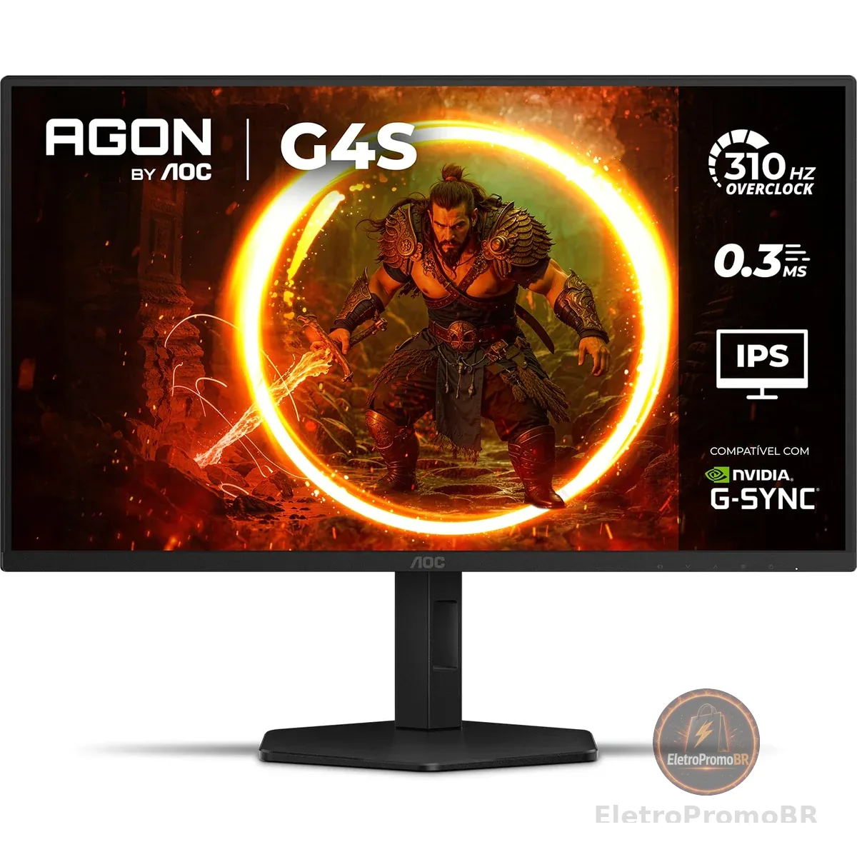 Monitor Gamer AOC AGON G4S 25" 310Hz 0.3ms HDR10 IPS Base Ajustável 25G4S/P