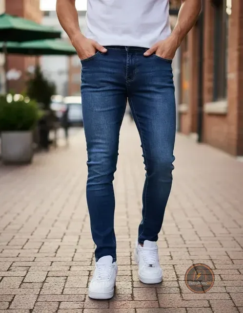 Calça Jeans Masculina Original Elastano Lycra