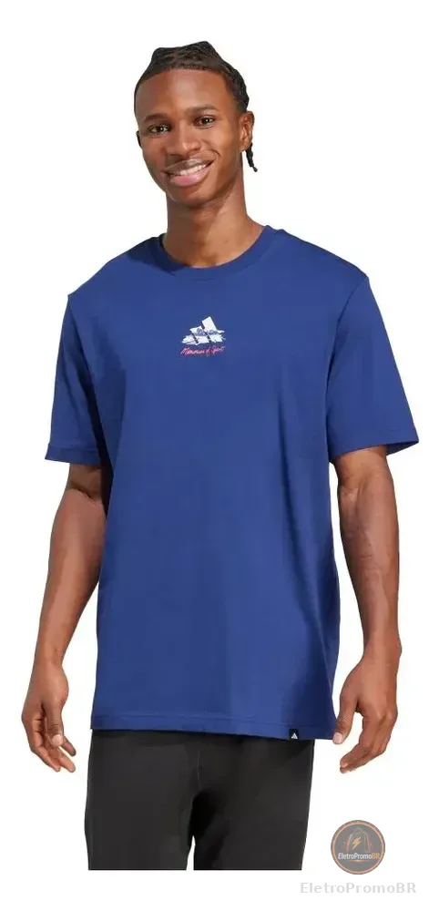 Camiseta Estampada Memories Of Sport Gallery adidas Azul-escuro P