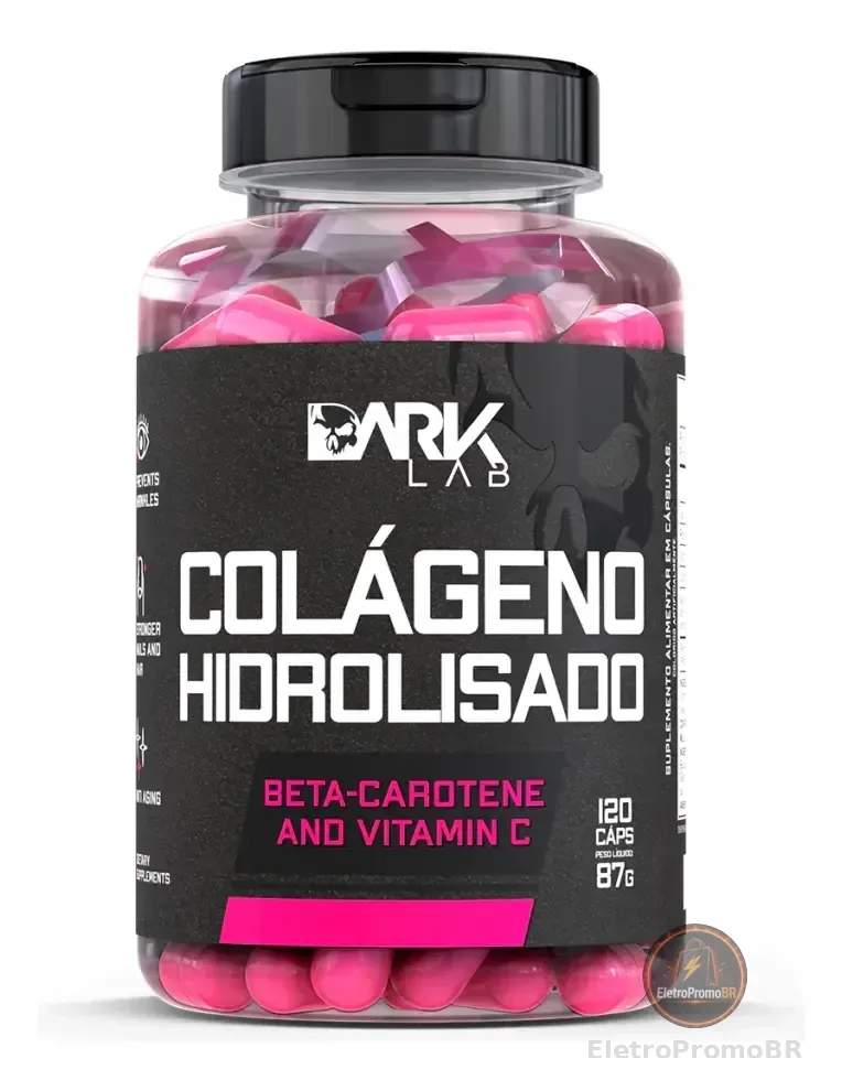 Colágeno Hidrolisado 120 Caps Dark Lab Sabor Sem sabor