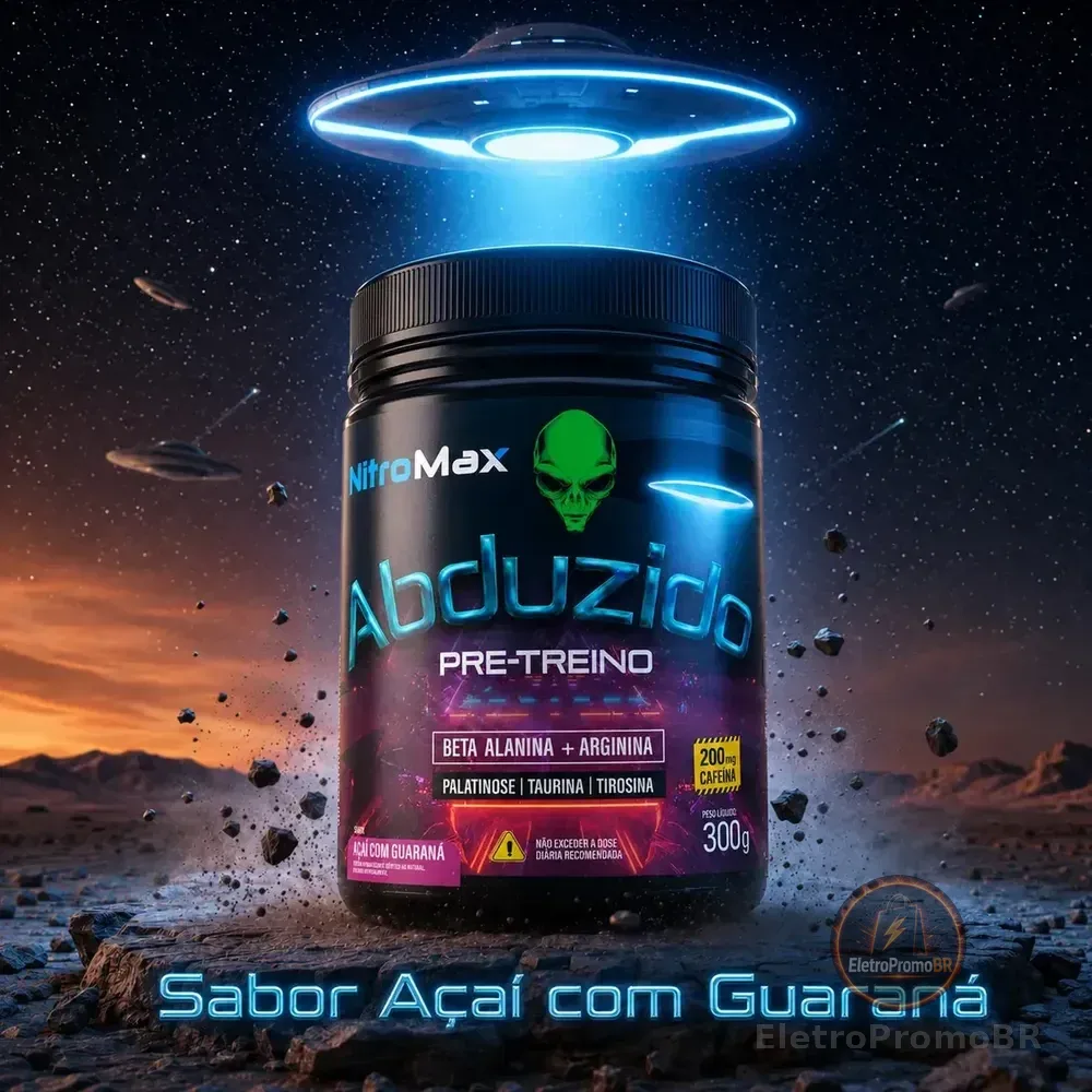 Abduzido Pre Treino Nitro Max Açai Com Guarana 300g