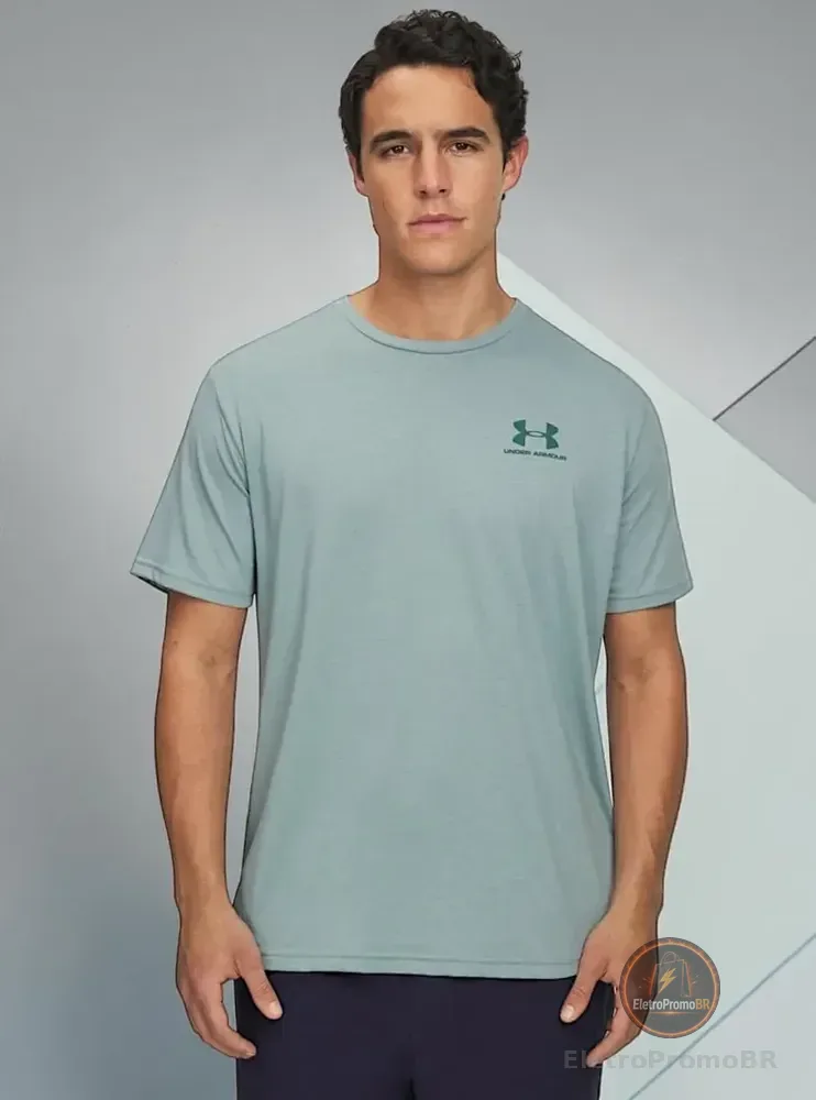 Camiseta Masculina Treino Under Armour Sportstyle Left Chest Verde M