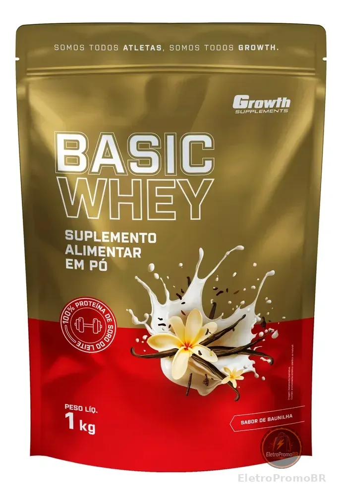 Basic Whey 1kg Growth Supplements Baunilha