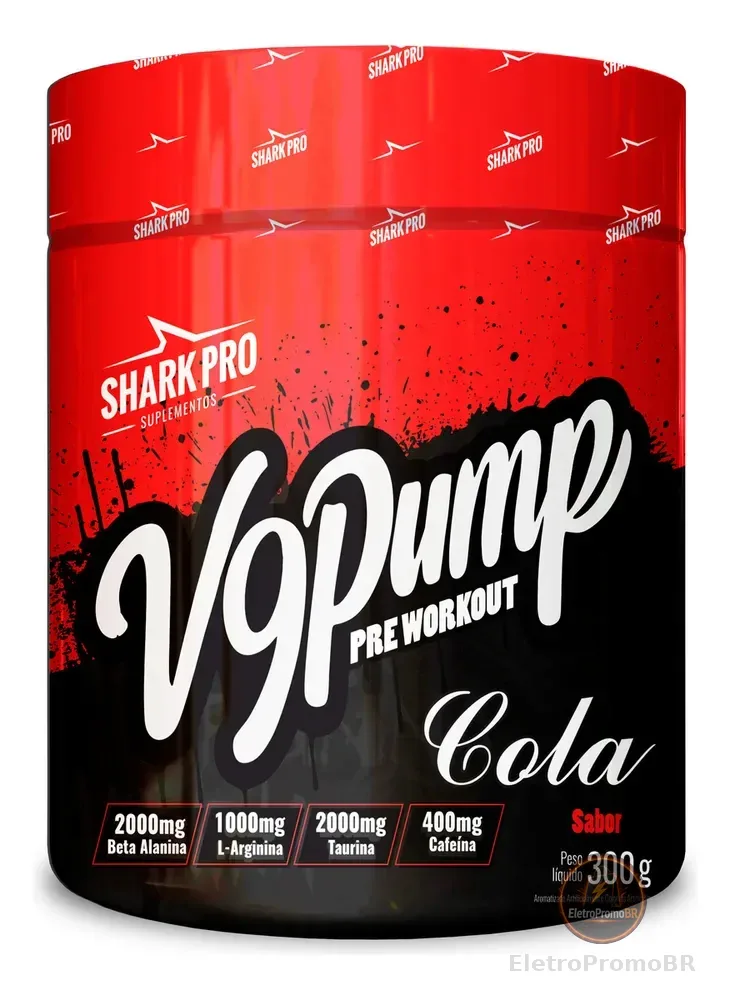 V9-pump Pre Workout - 300g Cola - Shark Pro
