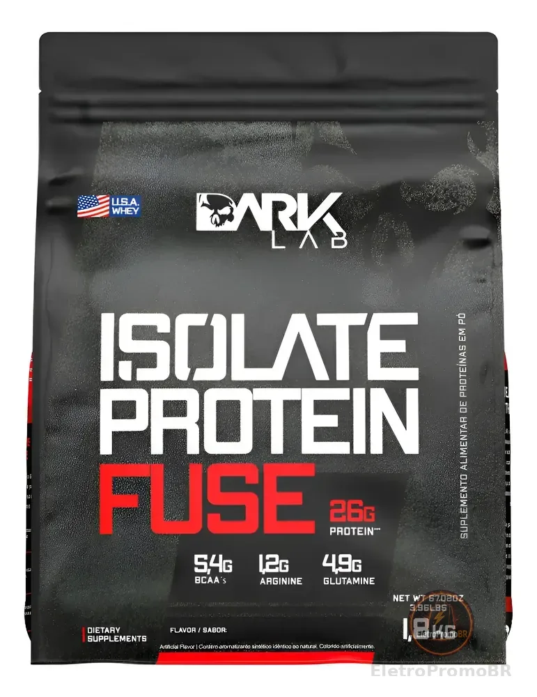 Whey Isolate Protein Fuse 1.8kg Morango Dark Lab Morango