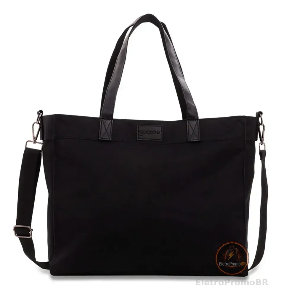 Bolsa Tote Daily Clear Gocase - Leve, Moderna E Minimalista Cor Preto