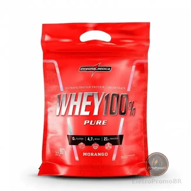 Suplemento Integralmédica Whey 100% Concentrado Sabor Baunilha Pó