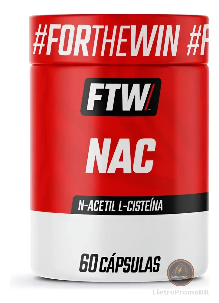 Nac N-acetil L-cisteína 60 Cápsulas - Ftw Sem Sabor