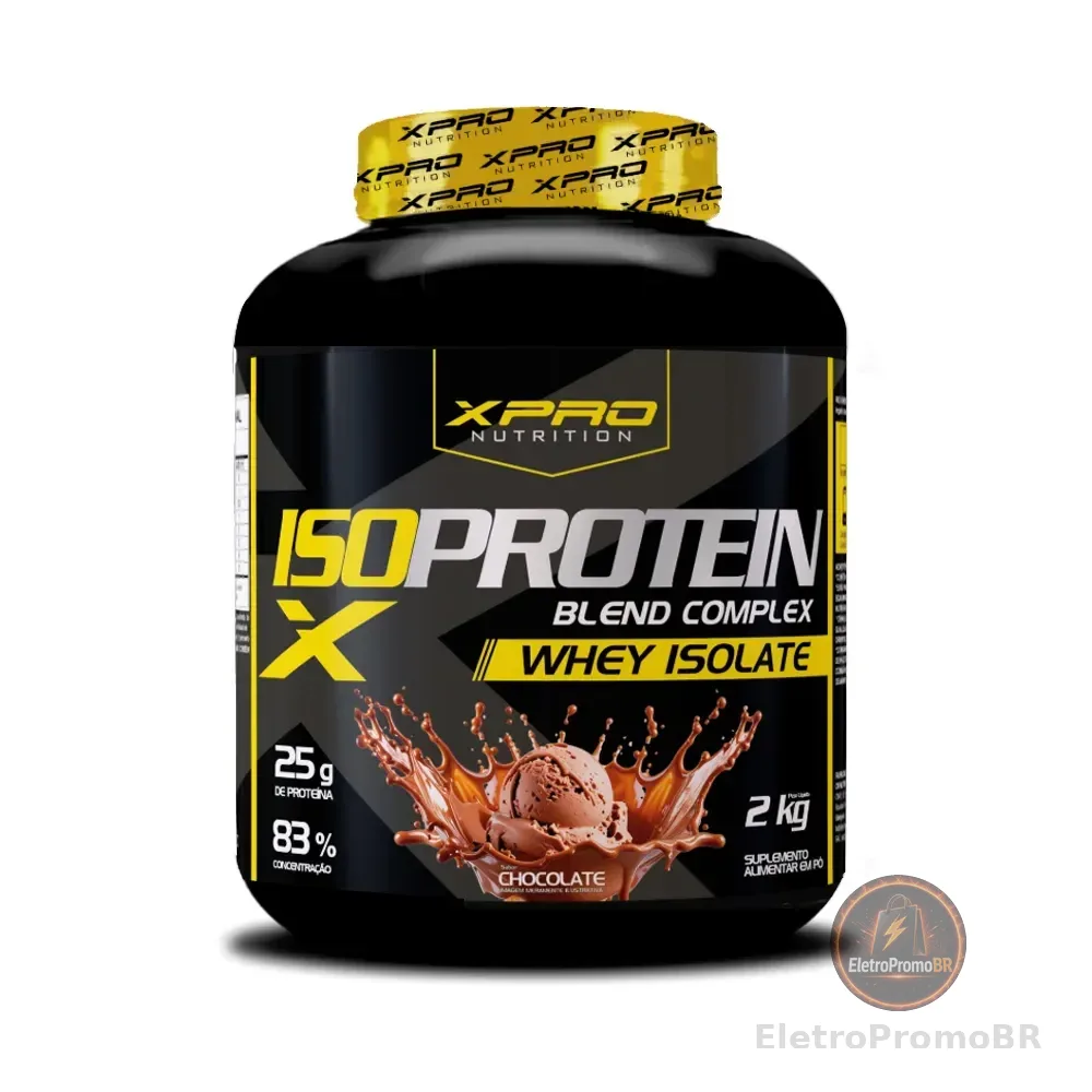 Whey Protein Isolado Iso Blend Complex Zero Açucar Low Carb Chocolate 2kg - XPro Nutrition