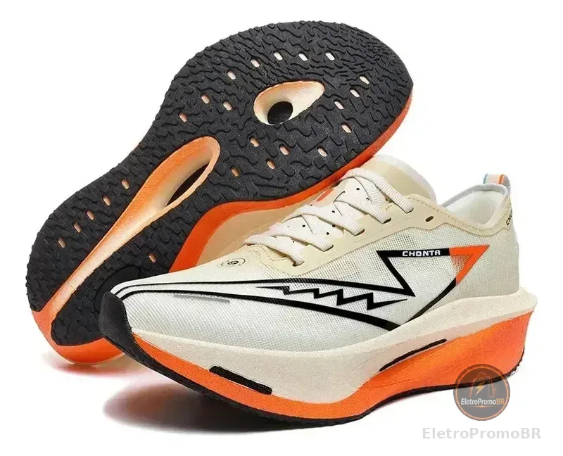 Tênis De Corrida Fibra De Carbono Marathon Peach Blossom Fai Branco 42