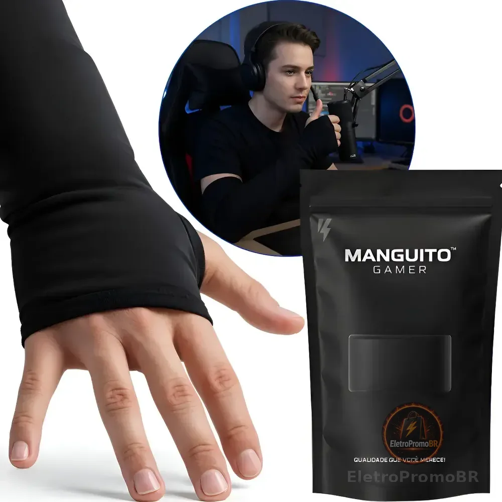 Manguito Gamer Profissional Speed Longo Alta Performance Fps