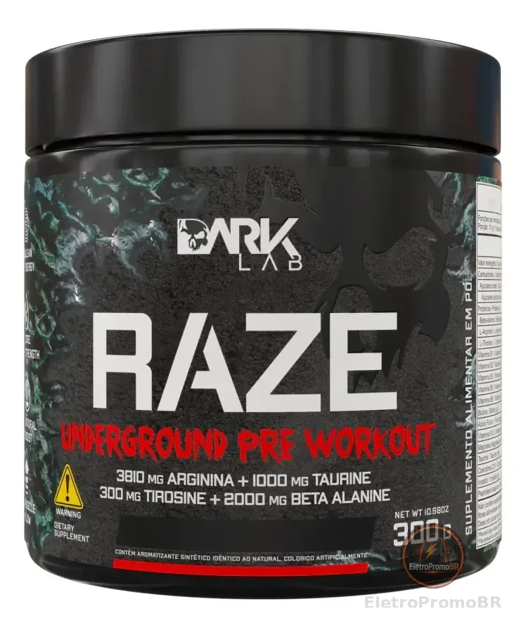 Pre Treino Raze Melancia 300g Dark Lab