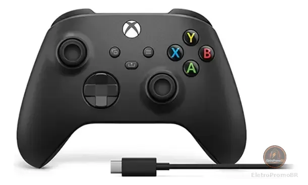 Controle Sem Fio Microsoft Xbox Series X|S Carbon Black, Com Bluetooth e Vibração