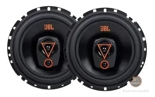 Par Alto Falante Jbl Multisystem 6trms80 Triaxial 6 Pol 160w Cor Preto