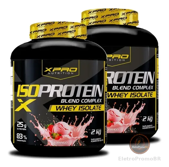 Kit 2x Whey Iso Protein Complex 2kg Xpro Nutrition