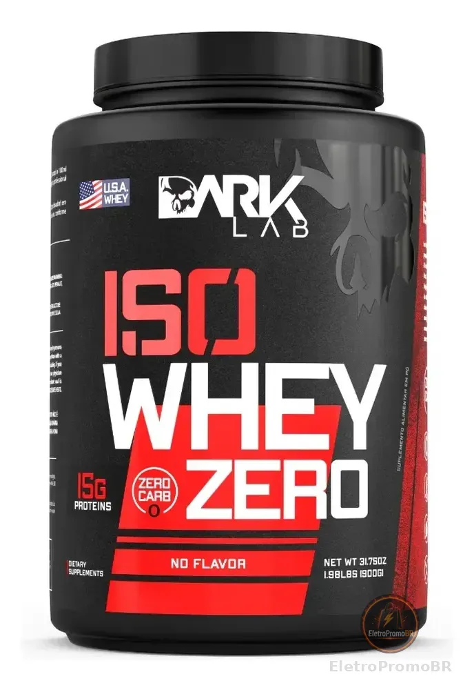 Iso Whey Zero 900g Dark Lab - Whey Isolado Zero Carbo Sabor No Flavor (Zero Carb)