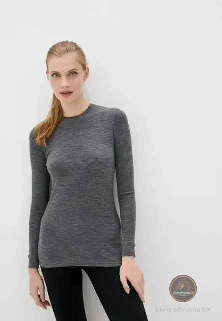 Camisa Térmica Feminina Frio Flanelada Segunda Pele Grossa