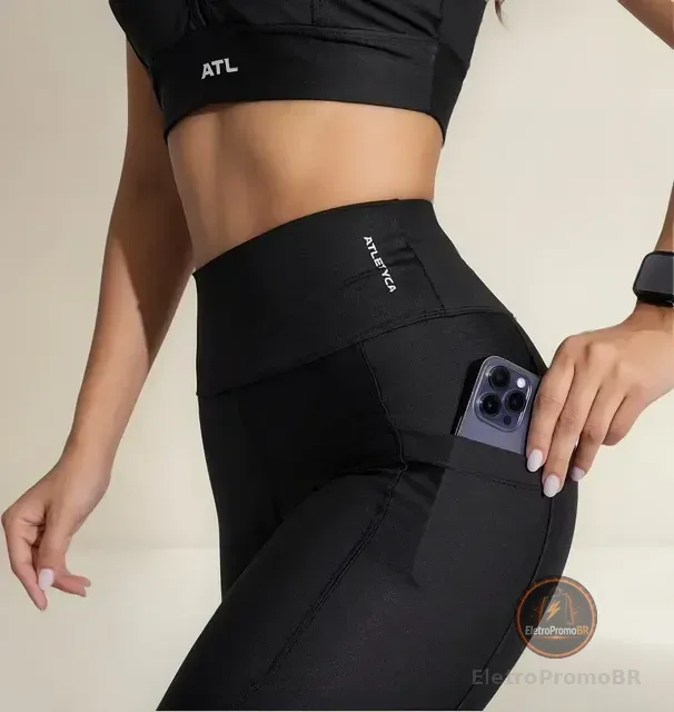 Legging Com Bolso Fitness Feminino Atletyca
