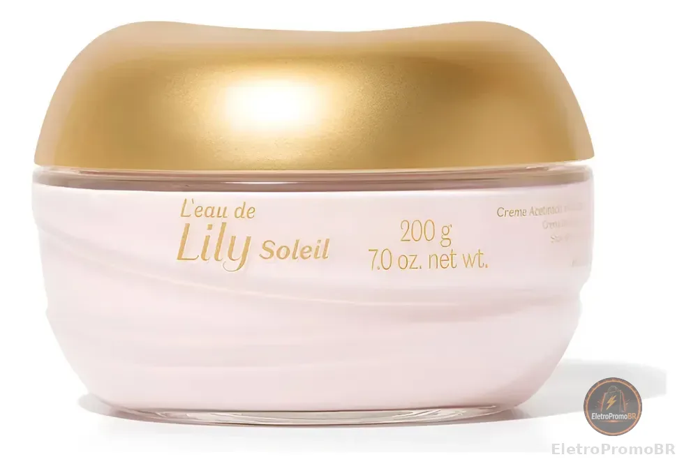 Creme Acetinado L`eau De Lily Soleil Floral 200g