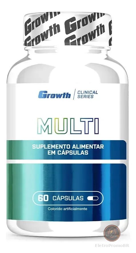 Multivitamínico 60 Cáps. Growth Supplements - Sem Sabor Sem Sabor