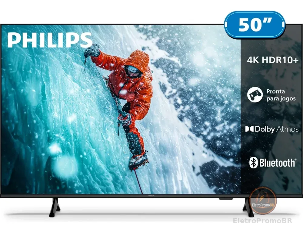 Smart Tv Philips 50 4k 50pug7300 Comando De Voz Bluetooth