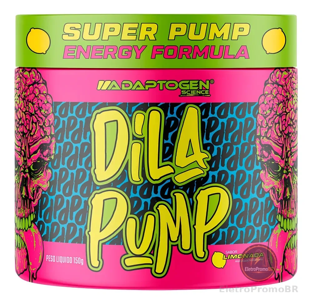 Dila Pump 150g Pré Treino E Vasodilatador - Adaptogen Sabor Limonada