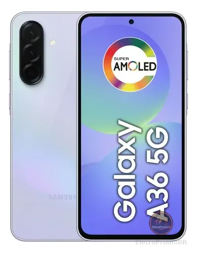 Smartphone Samsung Galaxy A36 5g 128gb 6gb Ram Câmera Tripla De Até 50mp Selfie De 12mp Ip67 Super Amoled 6.7'' Nfc Recursos Ai Android E Segurança Snapdragon - Violeta