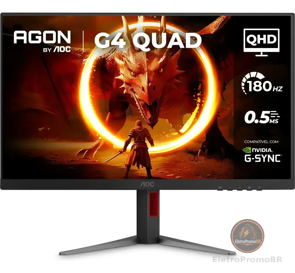 Monitor Gamer Aoc Agon Quad 27 - Q27g4f Preto