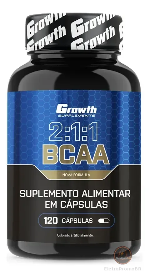 BCAA 2:1:1 120 cápsulas Growth Supplements