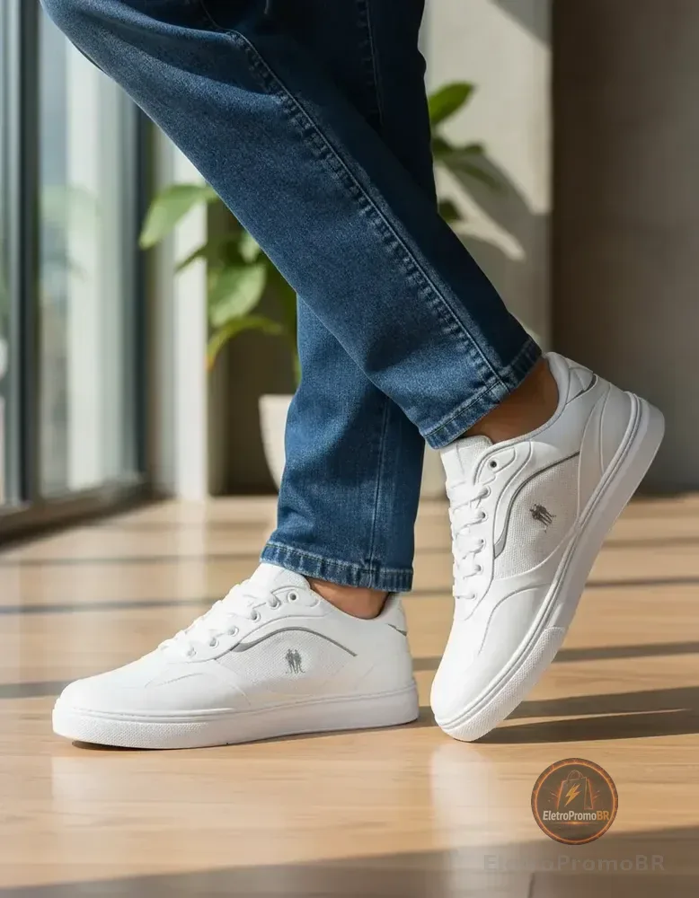 Tênis Casual Street Polo Wear Branco 39 Br