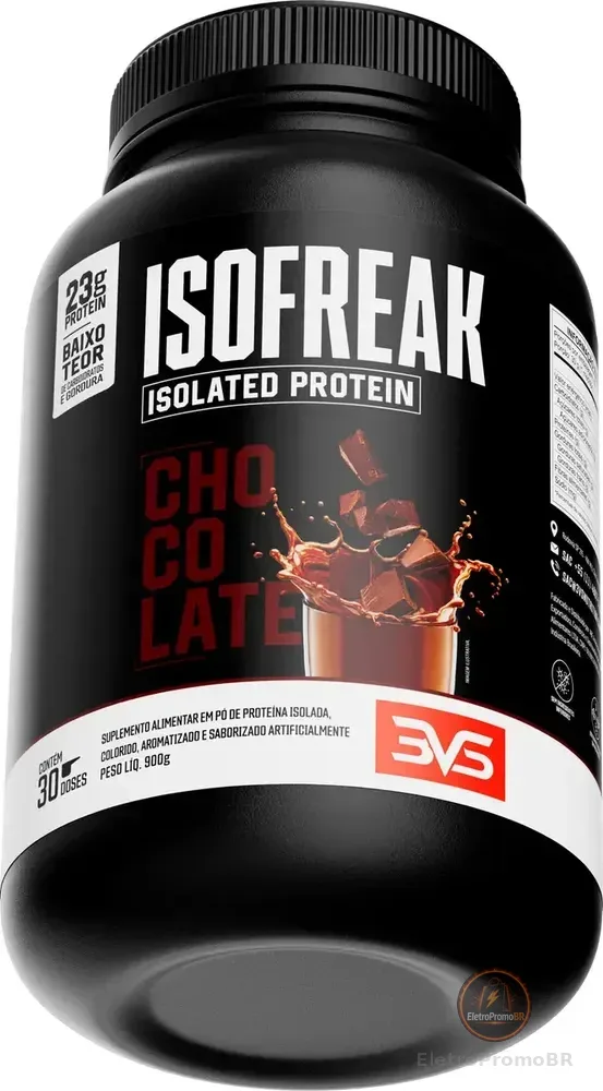 Isofreak Protein 23g De Proteínas Por Dose 900g - Sabor Chocolate