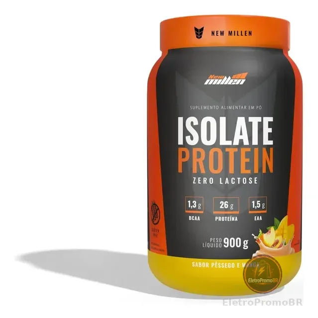 Whey Isolate Protein Zero Lactose Pote 900g - New Millen