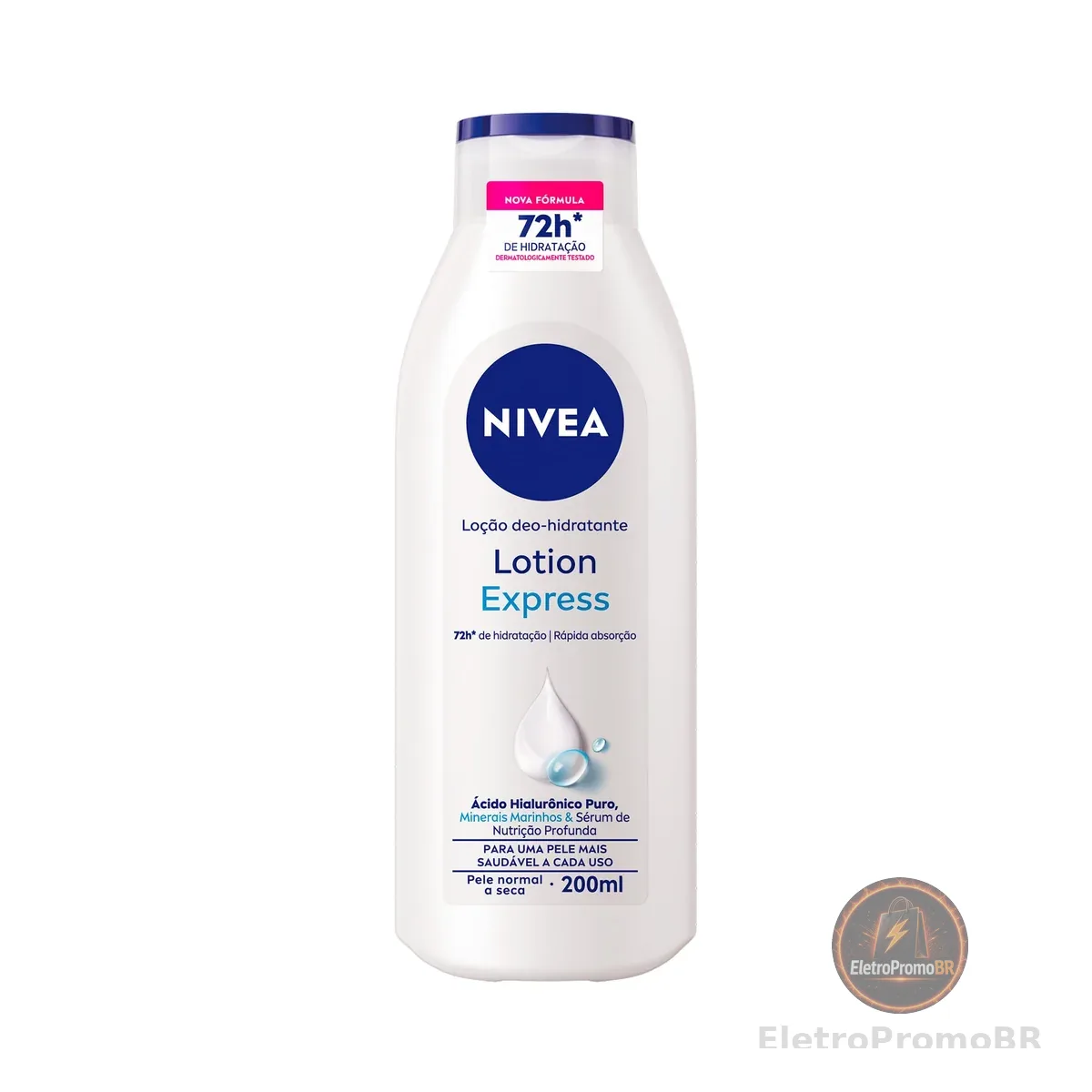 NIVEA Loção Hidratante Corporal Lotion Express - Loção Hidratante com textura leve que hidrata profundamente, protege do ressecamento e auxilia na regeneração da pele - 200ml