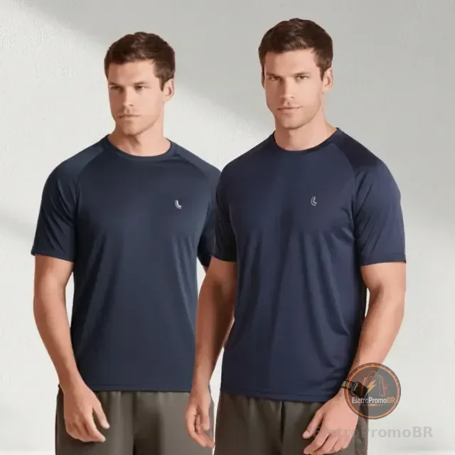 Kit 2 Camisetas Masculina Dryfit Lupo Premium Exercícios