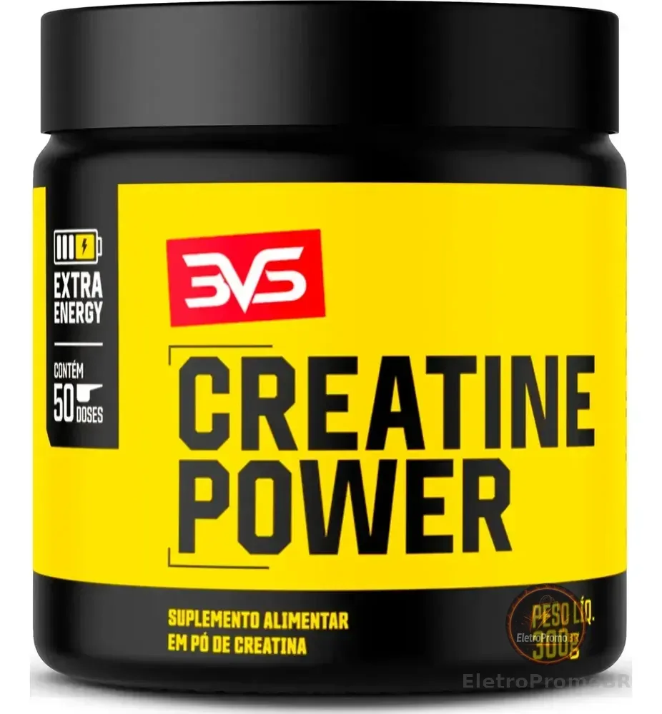 Creatina Monohidratada Power Extra Energy - 300g - 3VS Nutrition