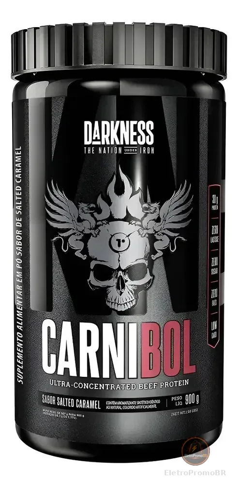 Whey Carnibol Proteína Da Carne 907g Integralmédica Darkness Sabor Caramelo Salgado