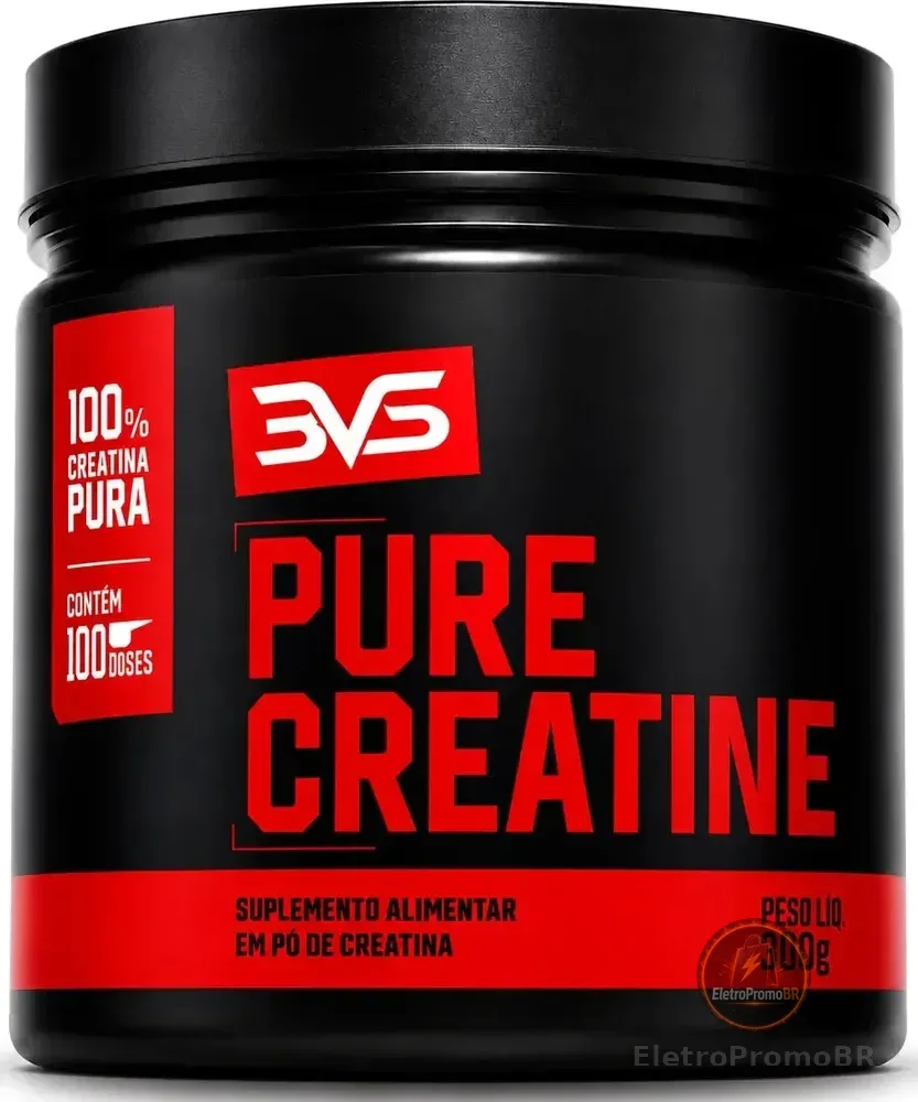 Creatina Monohidratada 300g - 100% Pura - 3VS NUTRITION