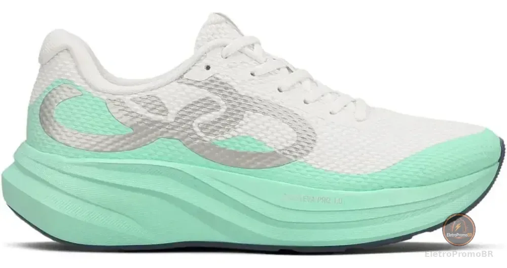 Tenis Olympikus Veloz 4 Corrida Original Nf Running Branco / Verde 38 Br