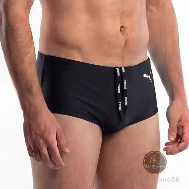 Sunga Masculina Puma Sungão De Praia Uv50+ Natação Ajustável